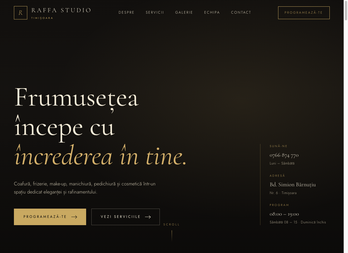 Raffa Studio website preview